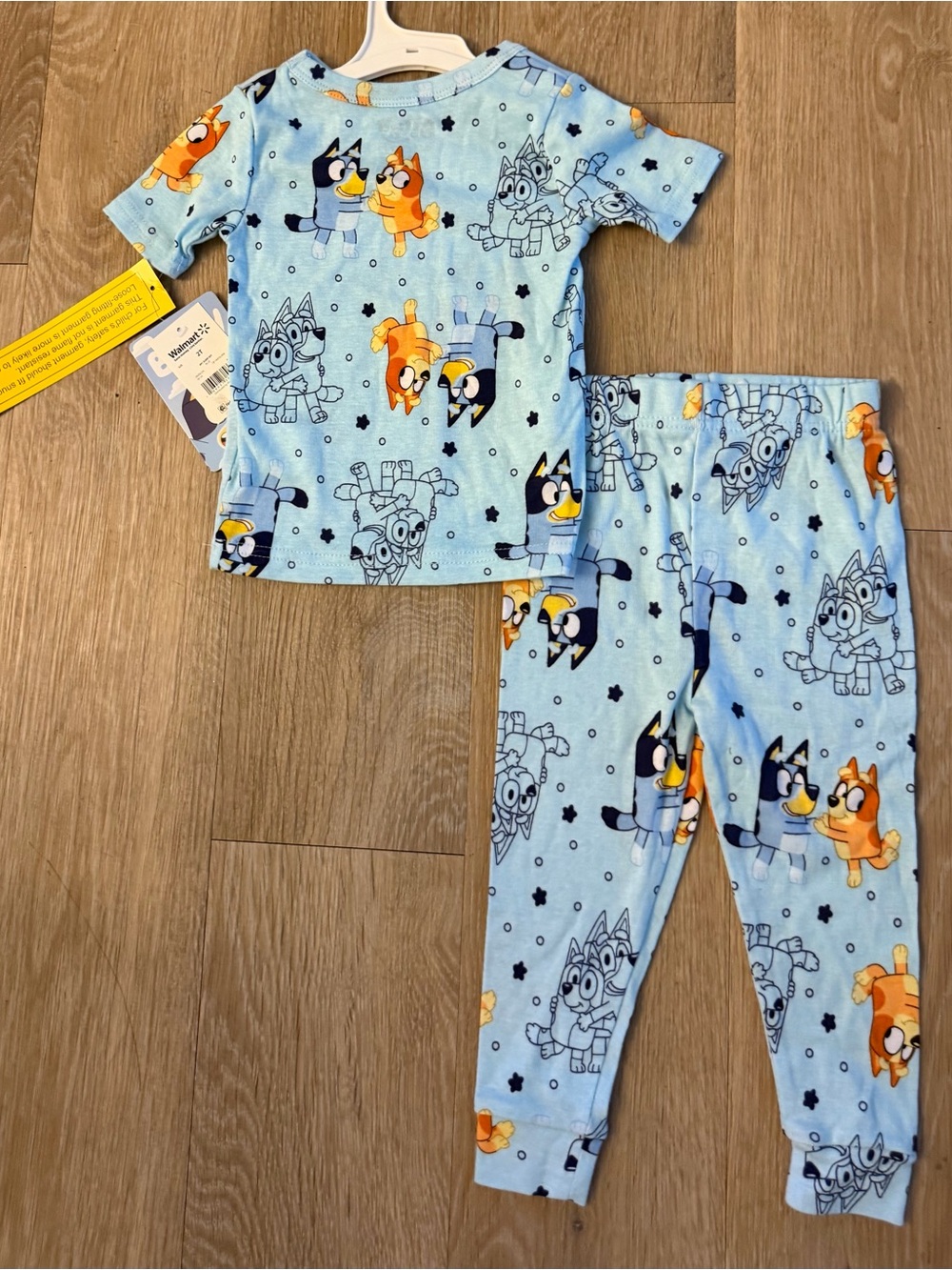 (NWT) Bluey Boy's Size 2T Blue 100% Cotton Short Sleeve Pajama Set - Picture 6 of 7